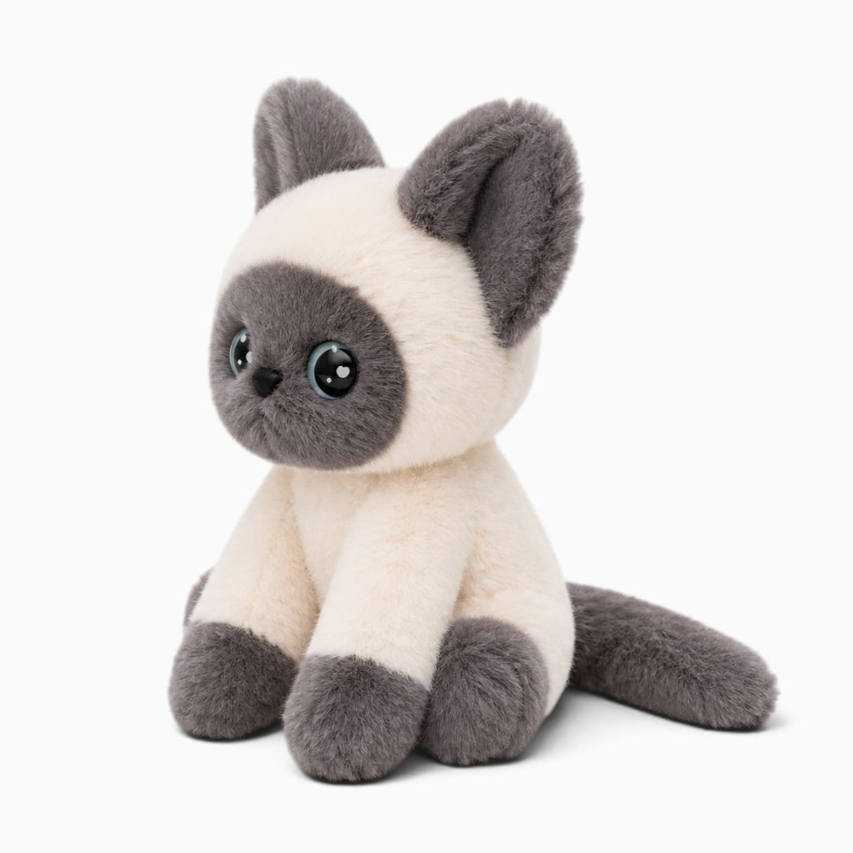 kuscheltierland Grau / 24cm Siamkatzen-Kuscheltier in Grau und Creme