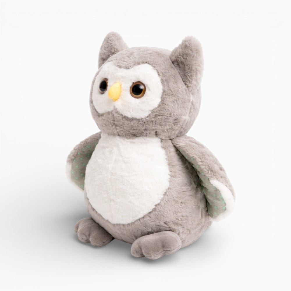 kuscheltierland Grau / 25cm Graue Eule Kuscheltier Flauschig