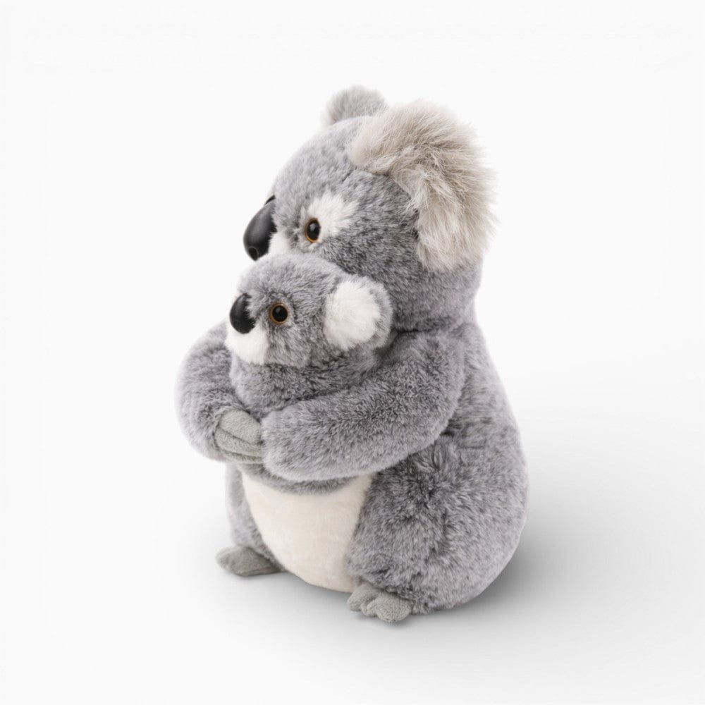 kuscheltierland Grau / 27cm Koala Kuscheltier mit Baby auf dem Arm
