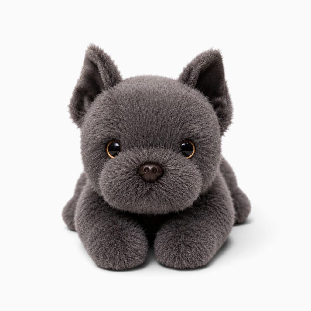 kuscheltierland Grau / 30cm Graues Bulldoggen-Kuscheltier