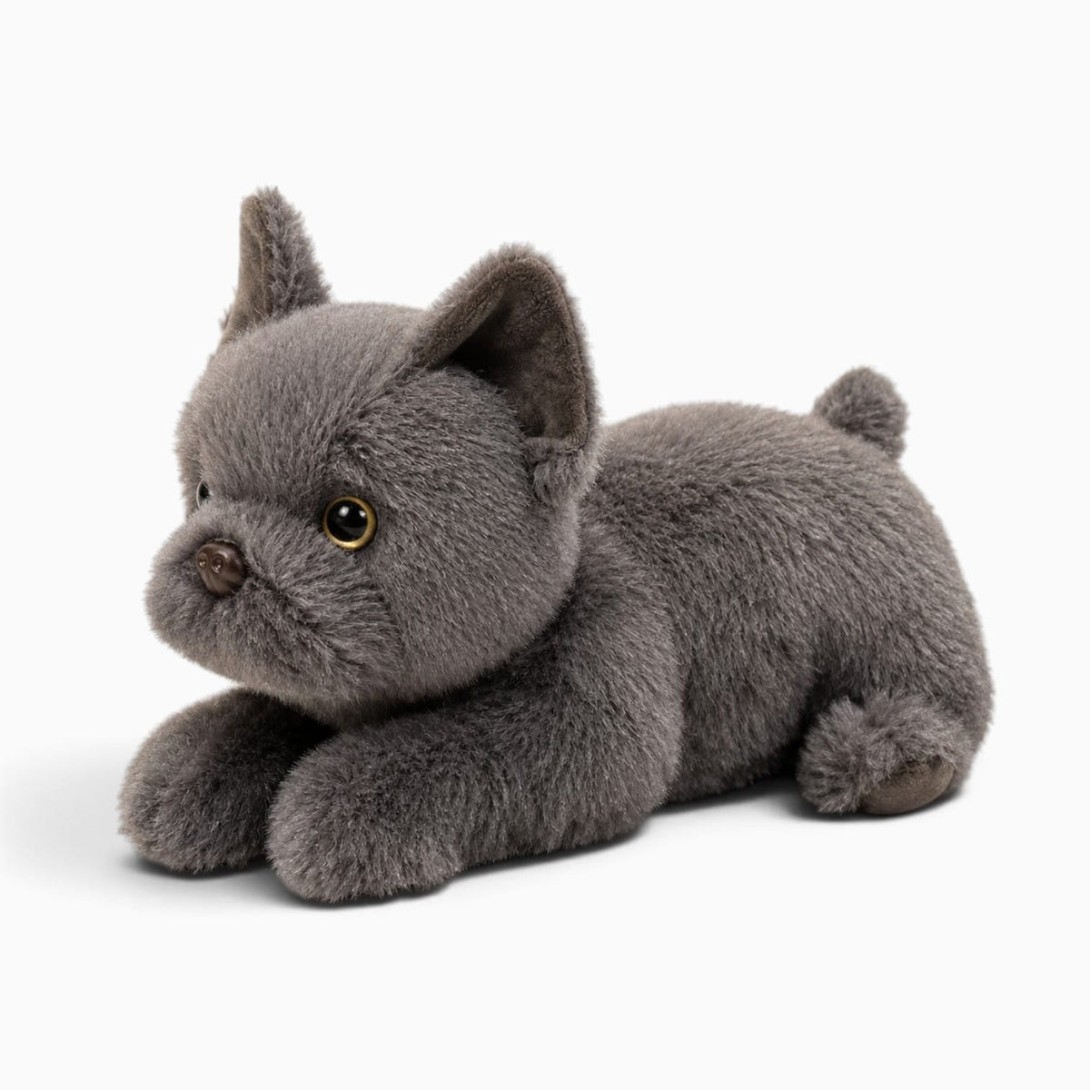 kuscheltierland Grau / 30cm Graues Bulldoggen-Kuscheltier