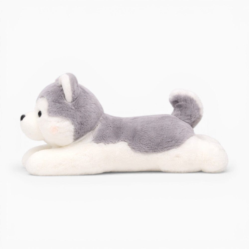 kuscheltierland Grau / 30cm Husky Kuscheltier liegend Kawaii