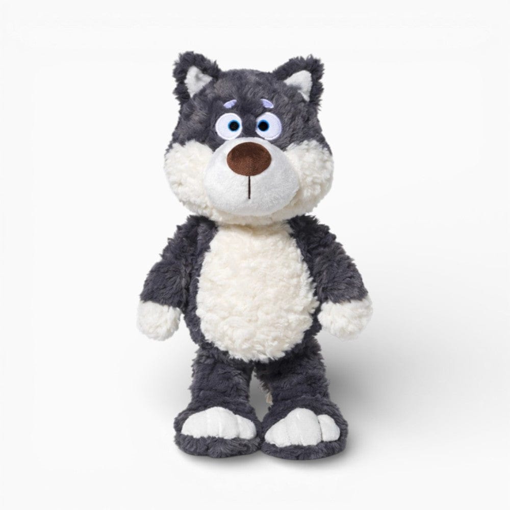 kuscheltierland Grau / 40cm Grauer Wolf weich Kuscheltier für Kinder