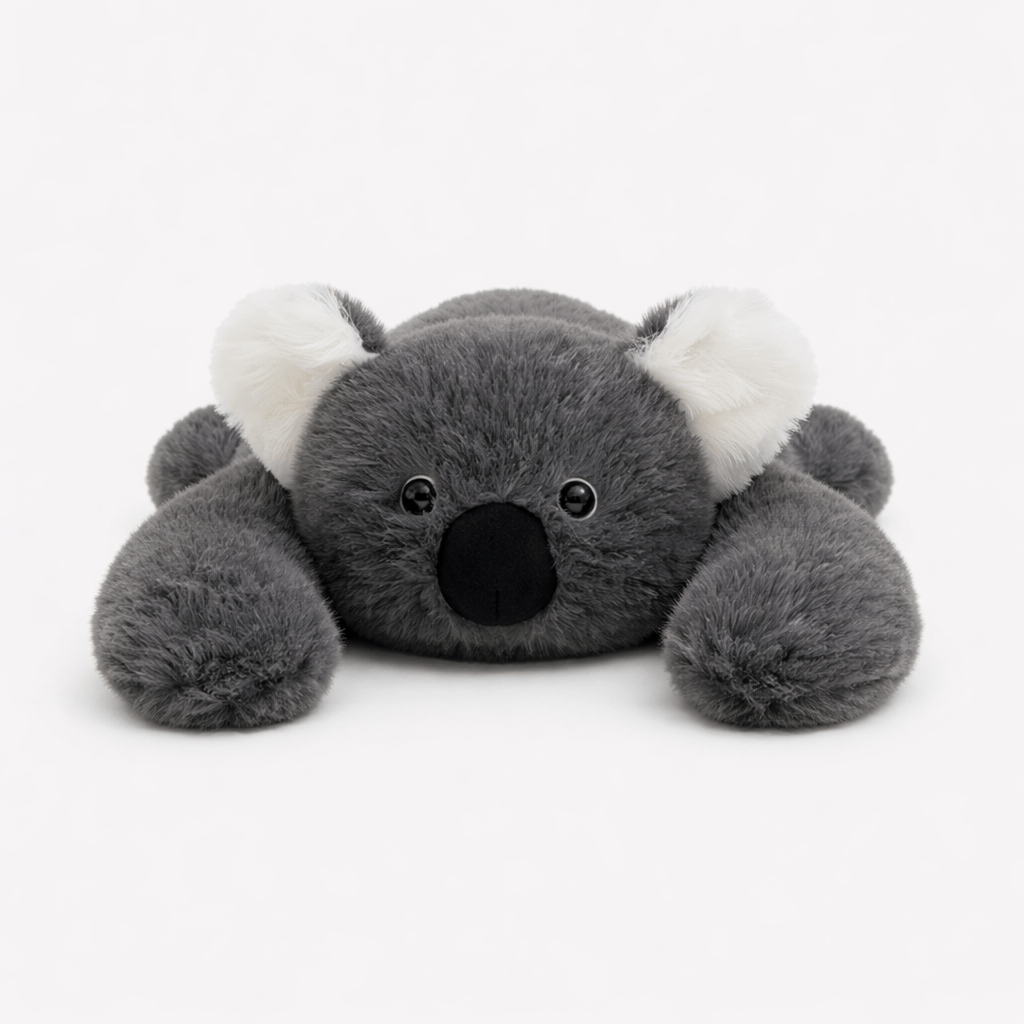 kuscheltierland Grau Flauschiges Koala Kuscheltier mit langen Armen