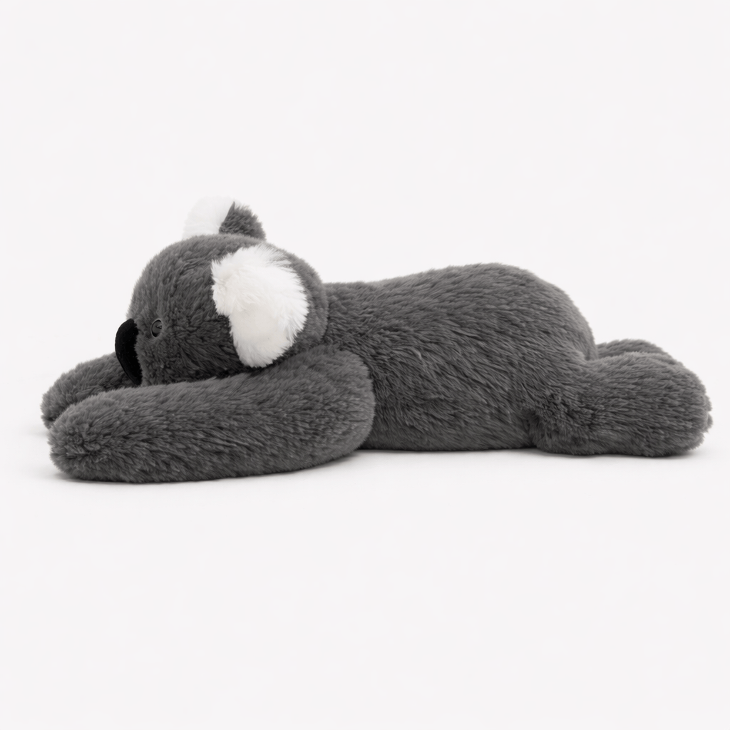 kuscheltierland Grau Flauschiges Koala Kuscheltier mit langen Armen