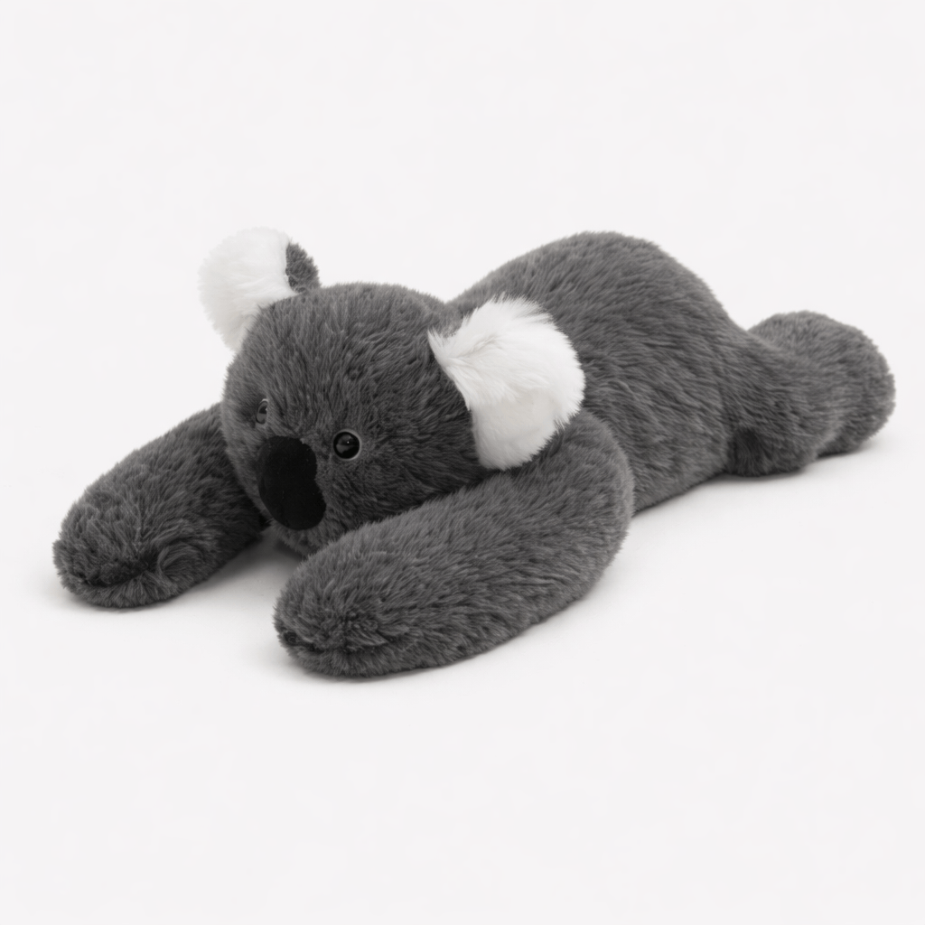 kuscheltierland Grau Flauschiges Koala Kuscheltier mit langen Armen