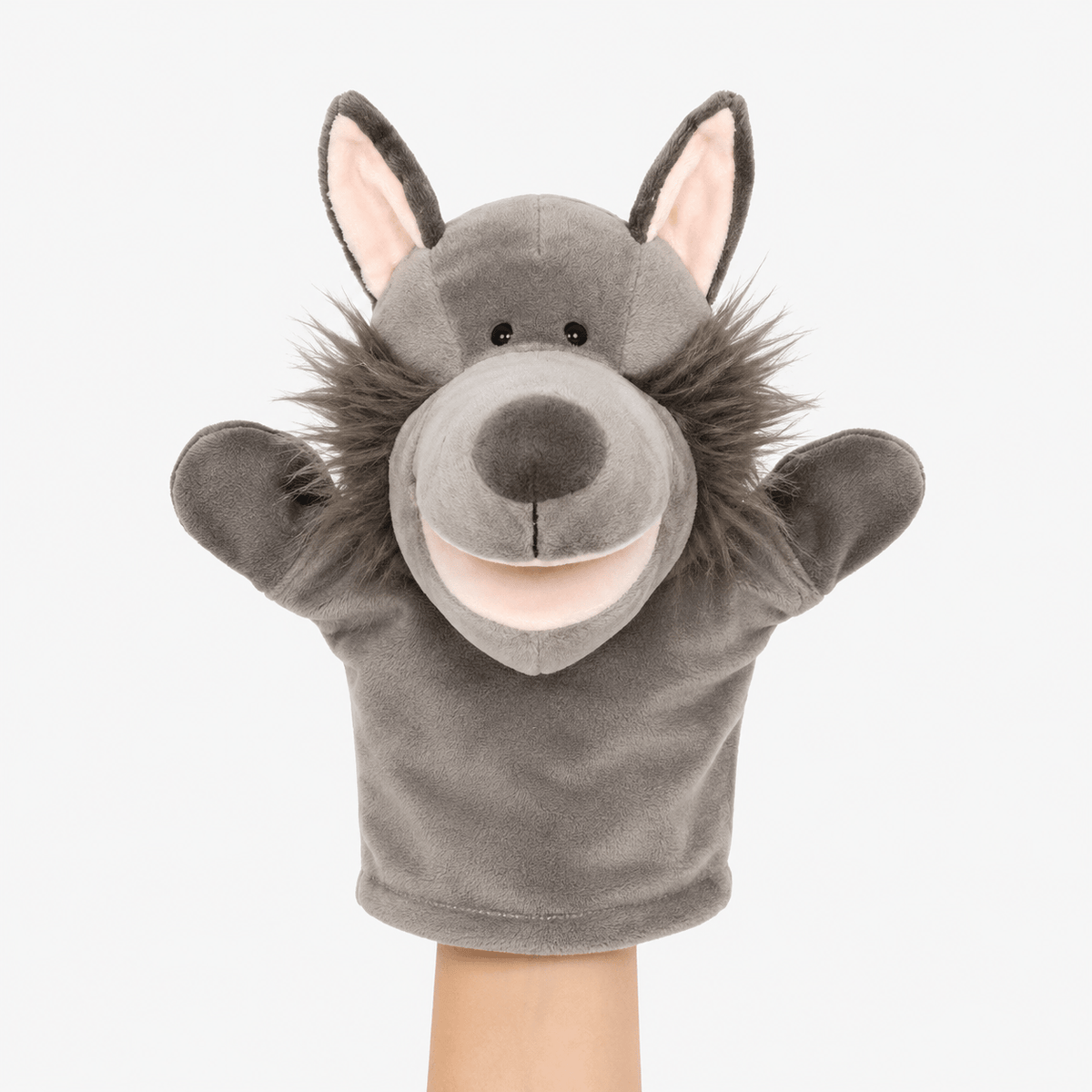 kuscheltierland Grau Lupo Handpuppe Kuscheltier