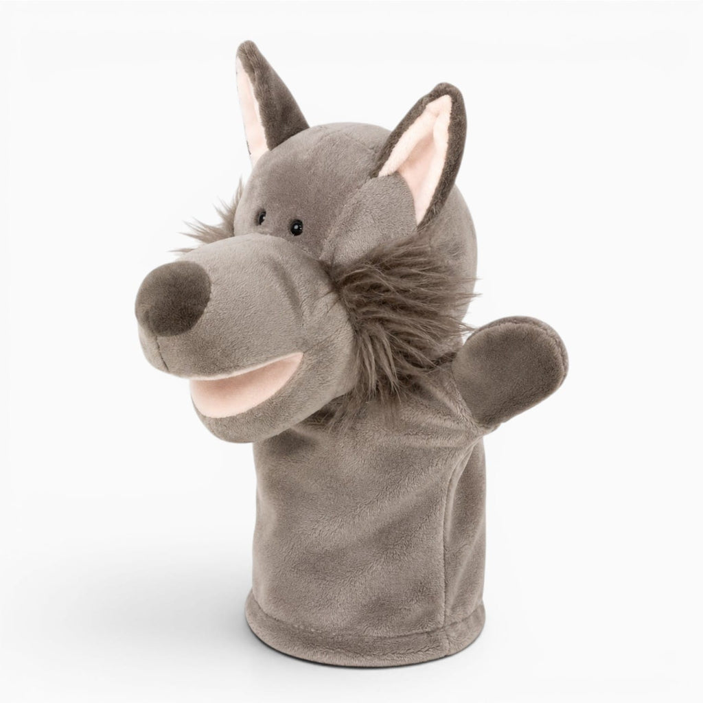 kuscheltierland Grau Lupo Handpuppe Kuscheltier