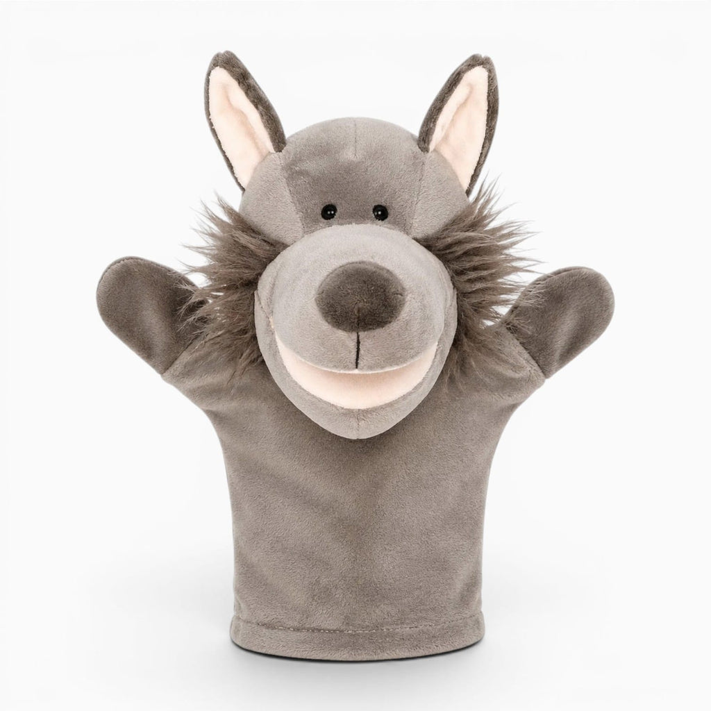 kuscheltierland Grau Lupo Handpuppe Kuscheltier