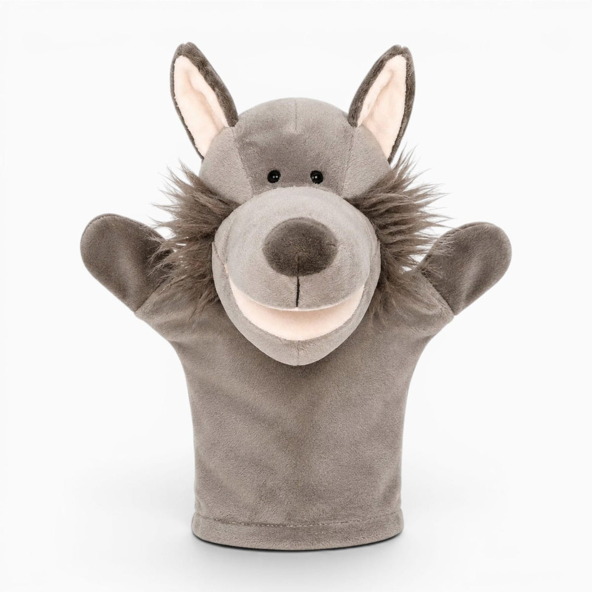 kuscheltierland Grau Lupo Handpuppe Kuscheltier