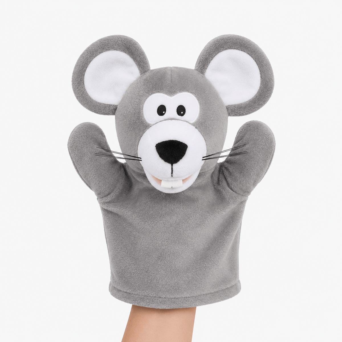 kuscheltierland Grau Maus Handpuppe Kuscheltier