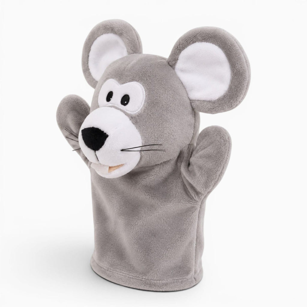 kuscheltierland Grau Maus Handpuppe Kuscheltier