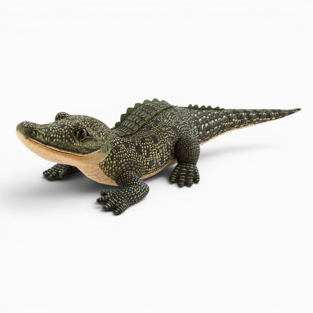kuscheltierland green / 100cm Simulated Crocodile Plush Toys Stuffed Soft Lifelike Animal Dolls Creative Birthday Gift For Children Boy Home Decoration