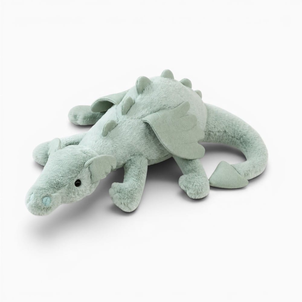 kuscheltierland Grün / 27-30cm 30/50/70/90cm Flying Dragon Action Figure Stuffed Toy Flying Wings Dinosaur Rag Doll White Green Blue Pink Dinos Birthday Gift