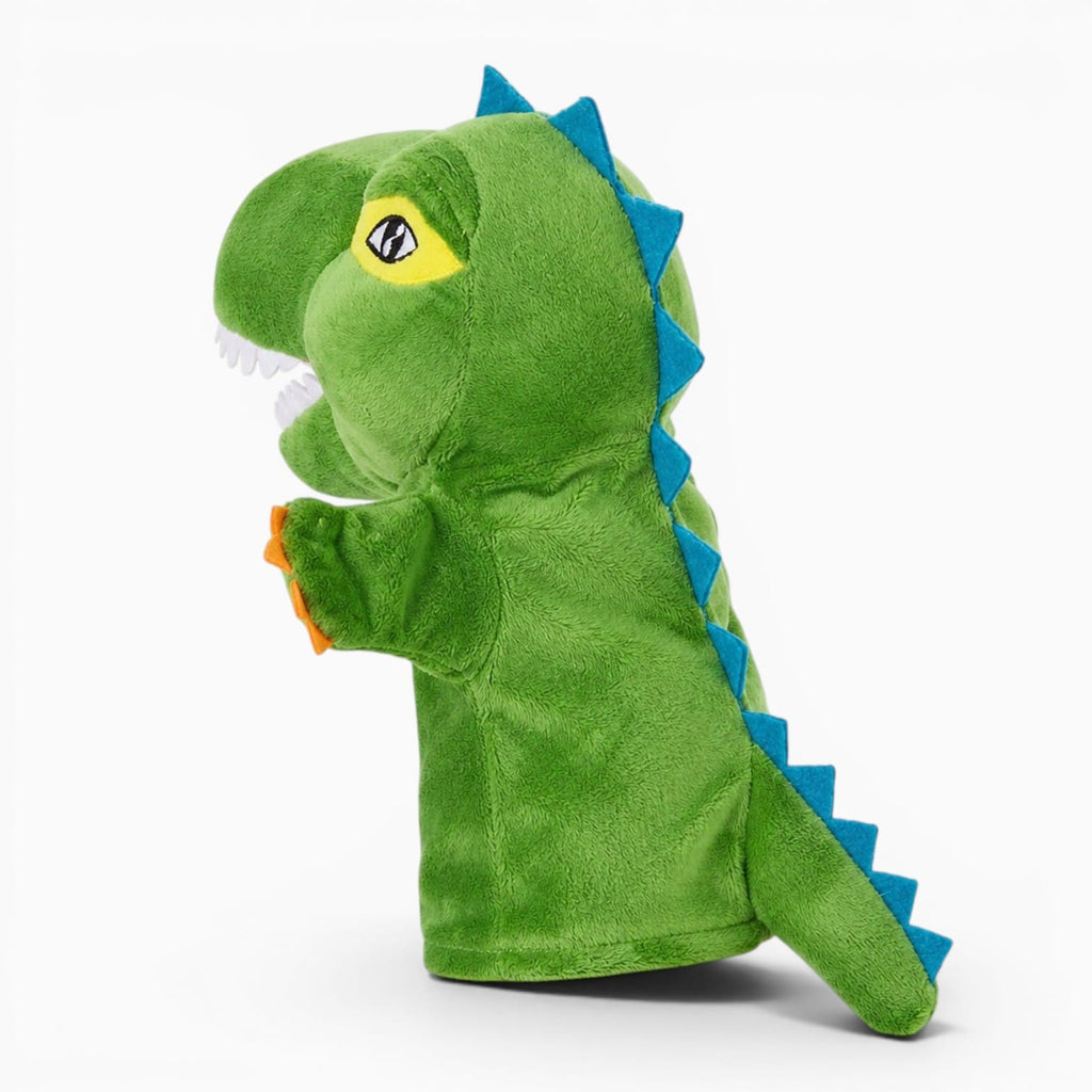kuscheltierland Grün Dinosaurier Handpuppe Kuscheltier