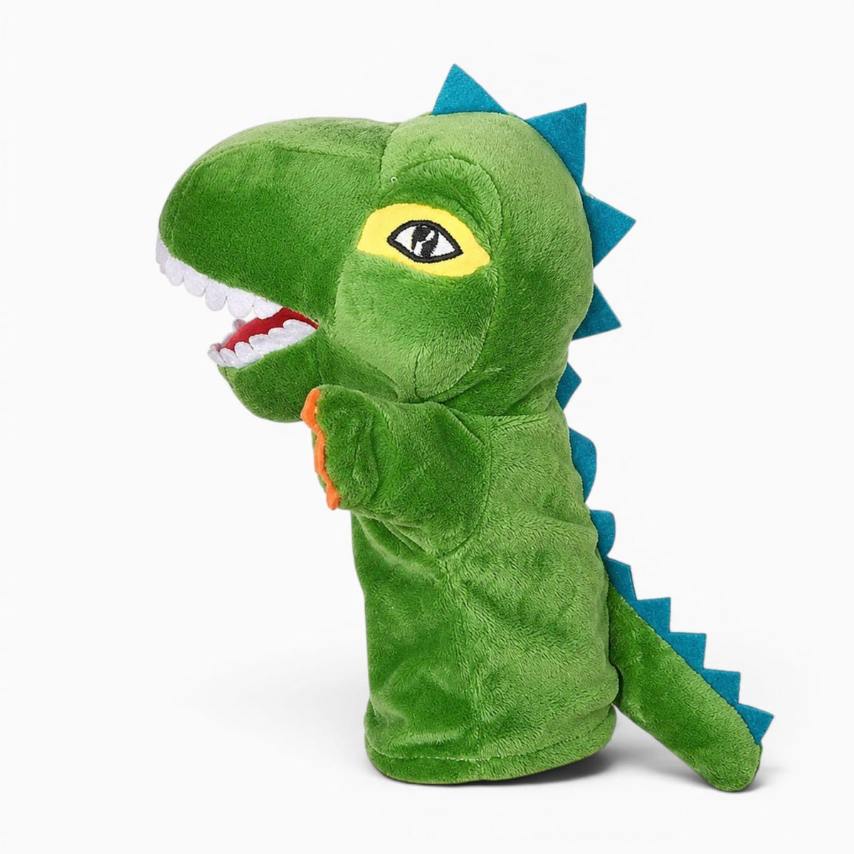 kuscheltierland Grün Dinosaurier Handpuppe Kuscheltier