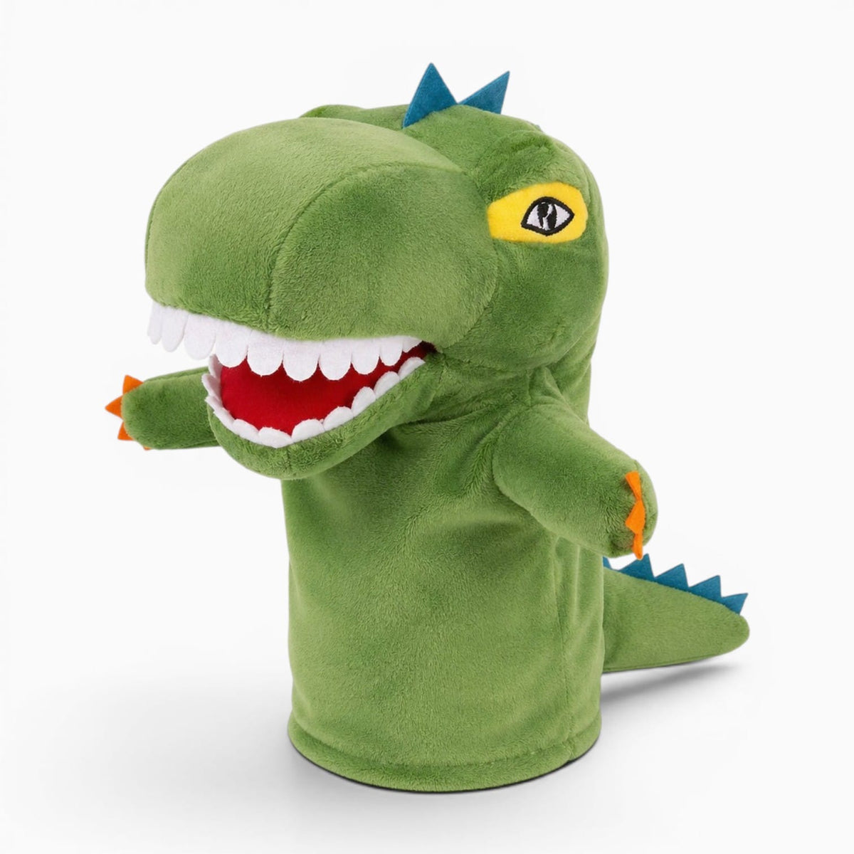 kuscheltierland Grün Dinosaurier Handpuppe Kuscheltier