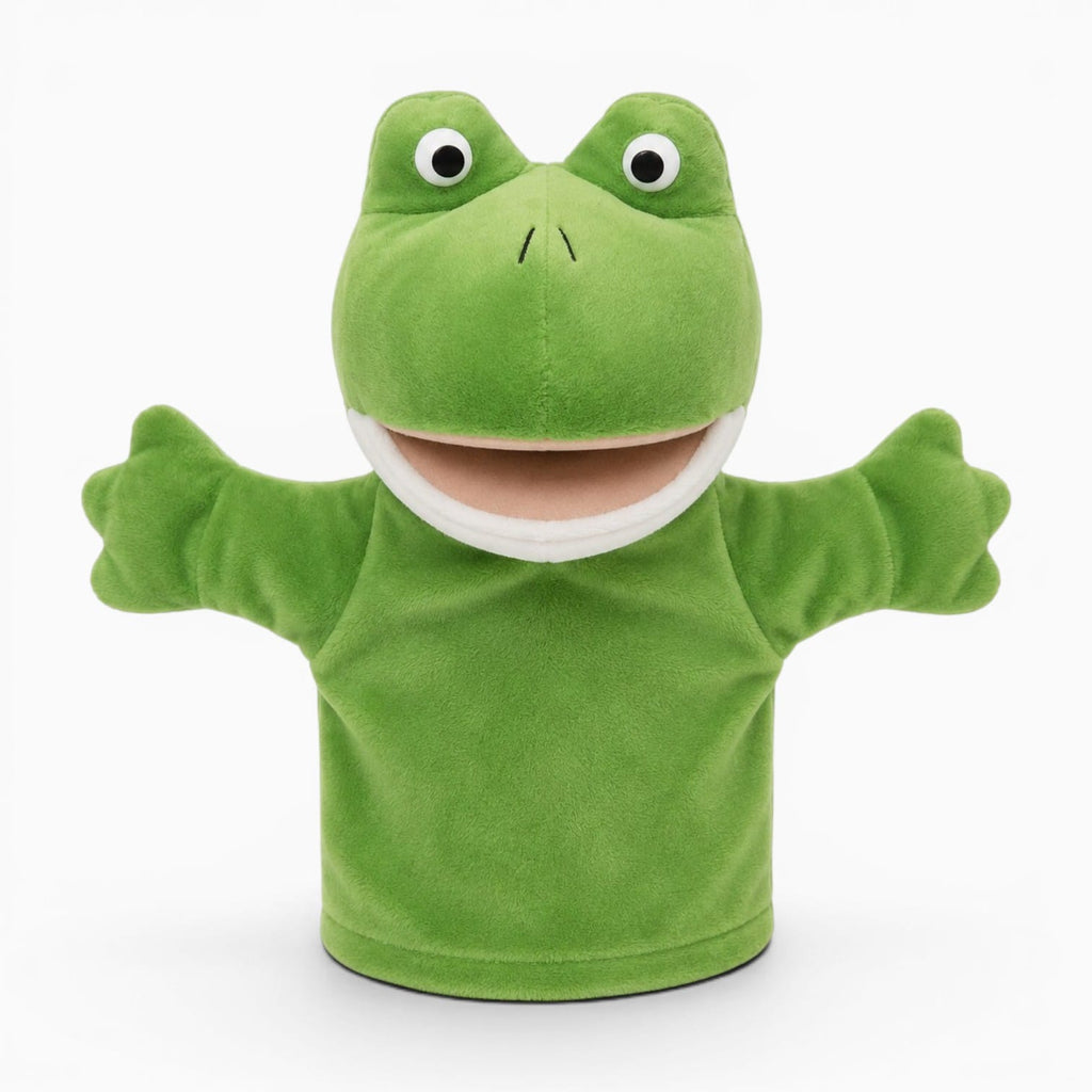 kuscheltierland Grün Frosch Kuscheltier Handpuppe