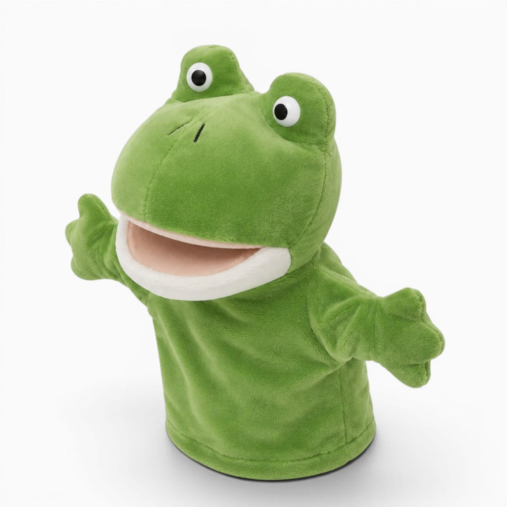 kuscheltierland Grün Frosch Kuscheltier Handpuppe
