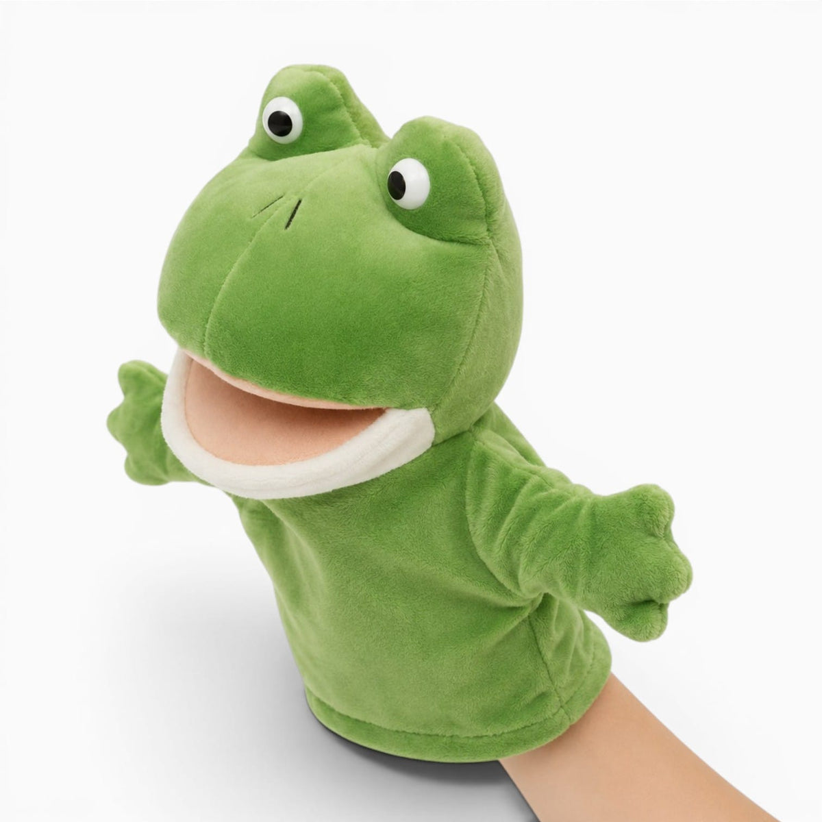 kuscheltierland Grün Frosch Kuscheltier Handpuppe