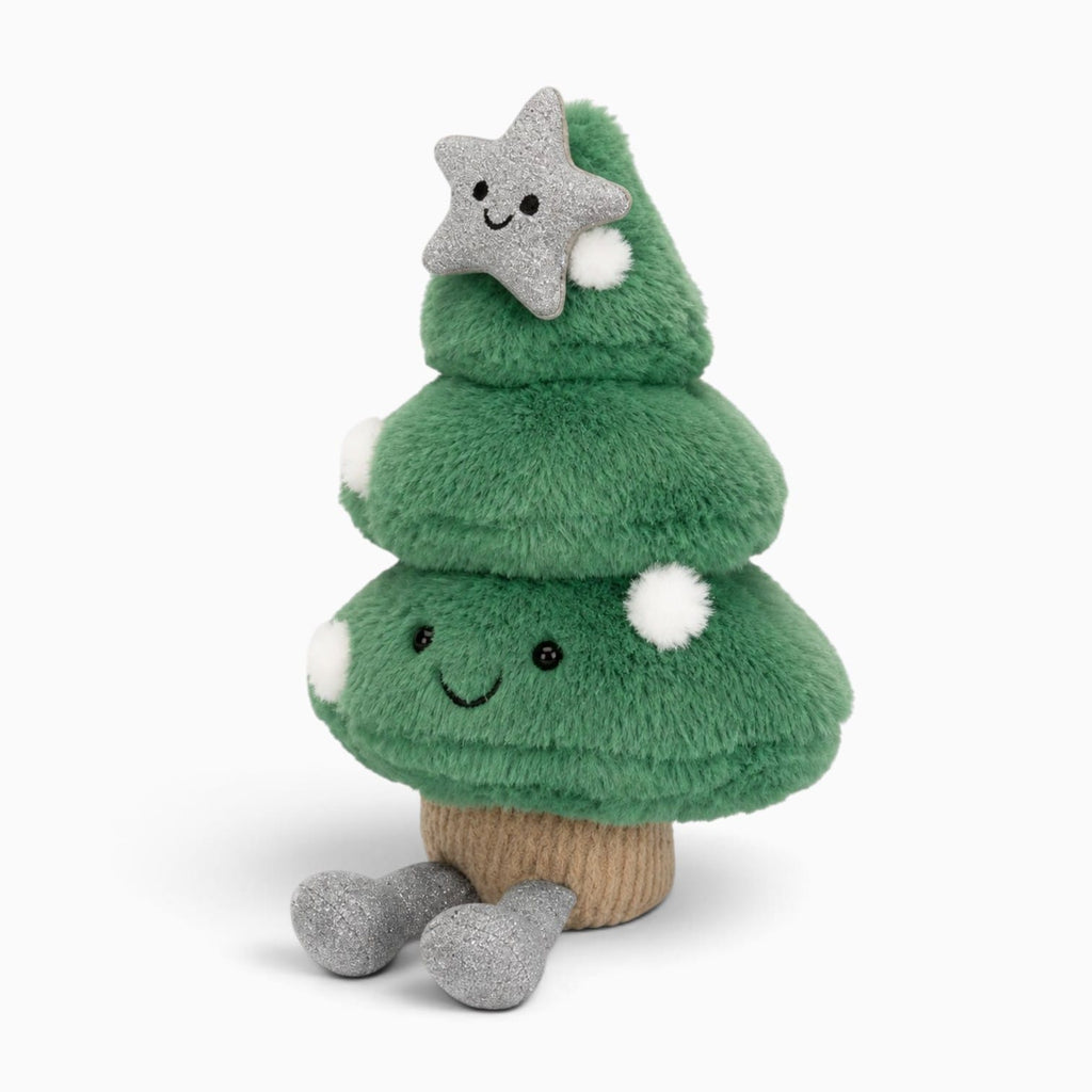 kuscheltierland Grün Weihnachtsbaum-Kuscheltier mit Stern