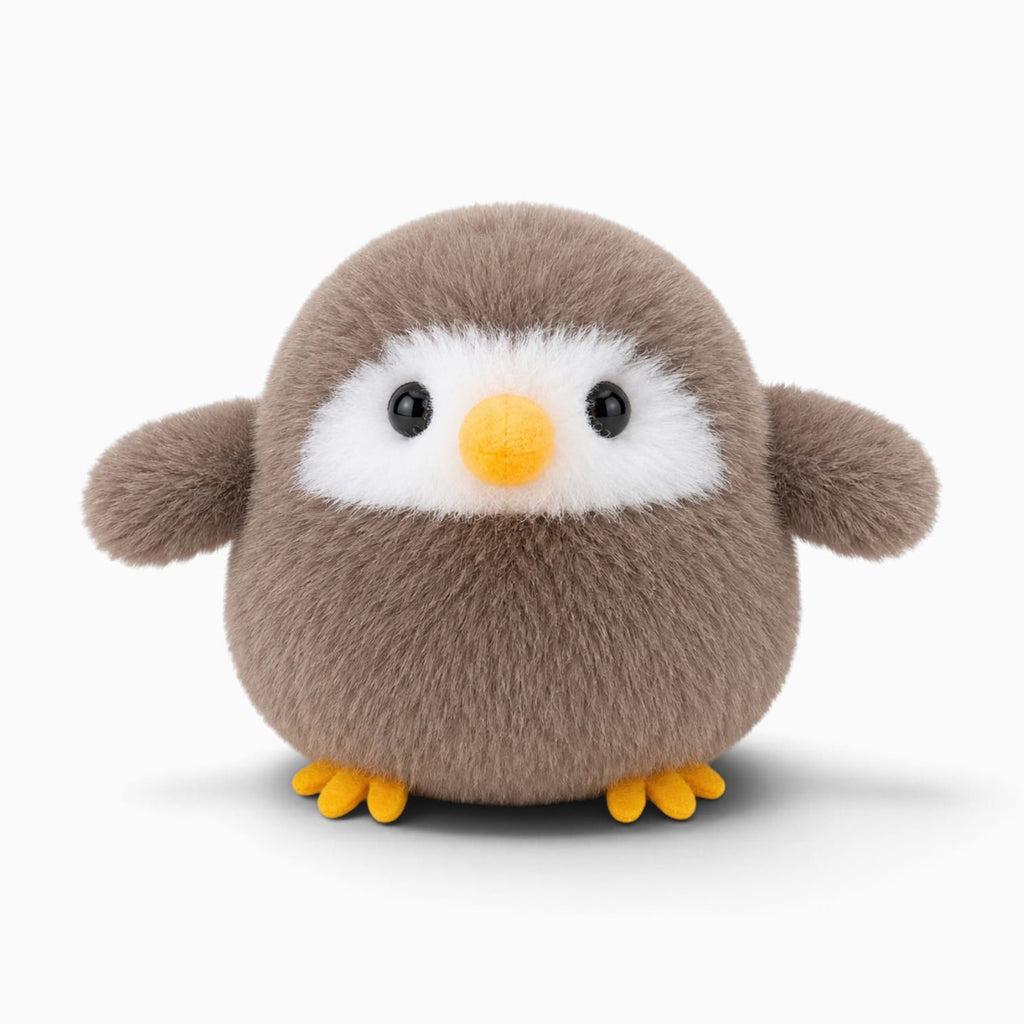 kuscheltierland Hellbraun / 12cm Kleines braunes Vogel-Kuscheltier