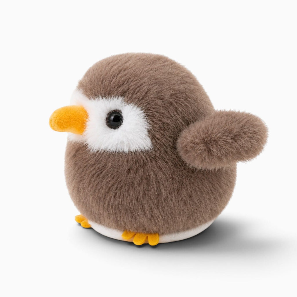 kuscheltierland Hellbraun / 12cm Kleines braunes Vogel-Kuscheltier