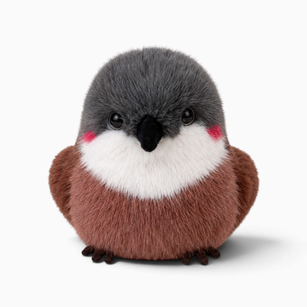 kuscheltierland Hellbraun / 12cm Kleines grau-braunes Vogel-Kuscheltier