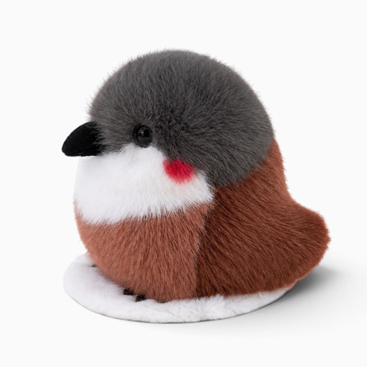 kuscheltierland Hellbraun / 12cm Kleines grau-braunes Vogel-Kuscheltier