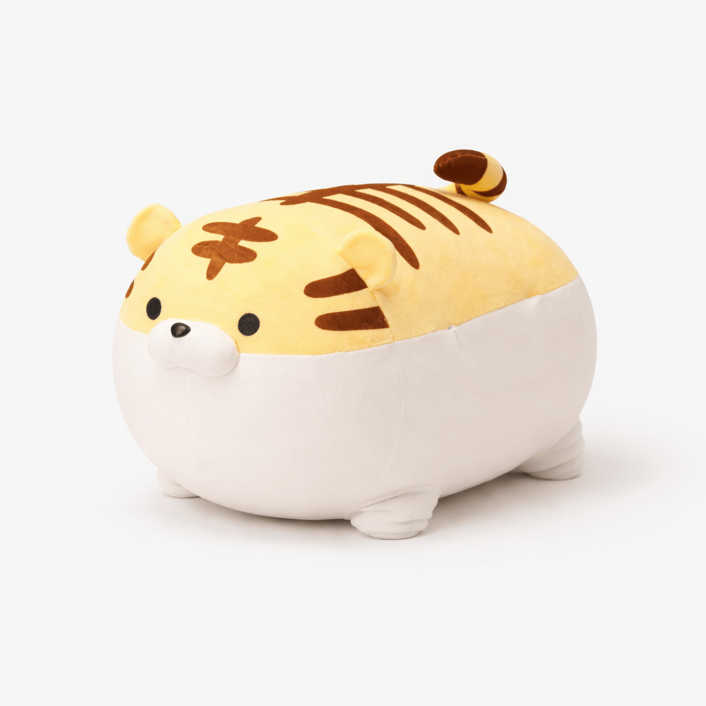 kuscheltierland Hellgelb / 32 cm Pralle Kawaii Tiger Kuscheltier als Kuschelkissen