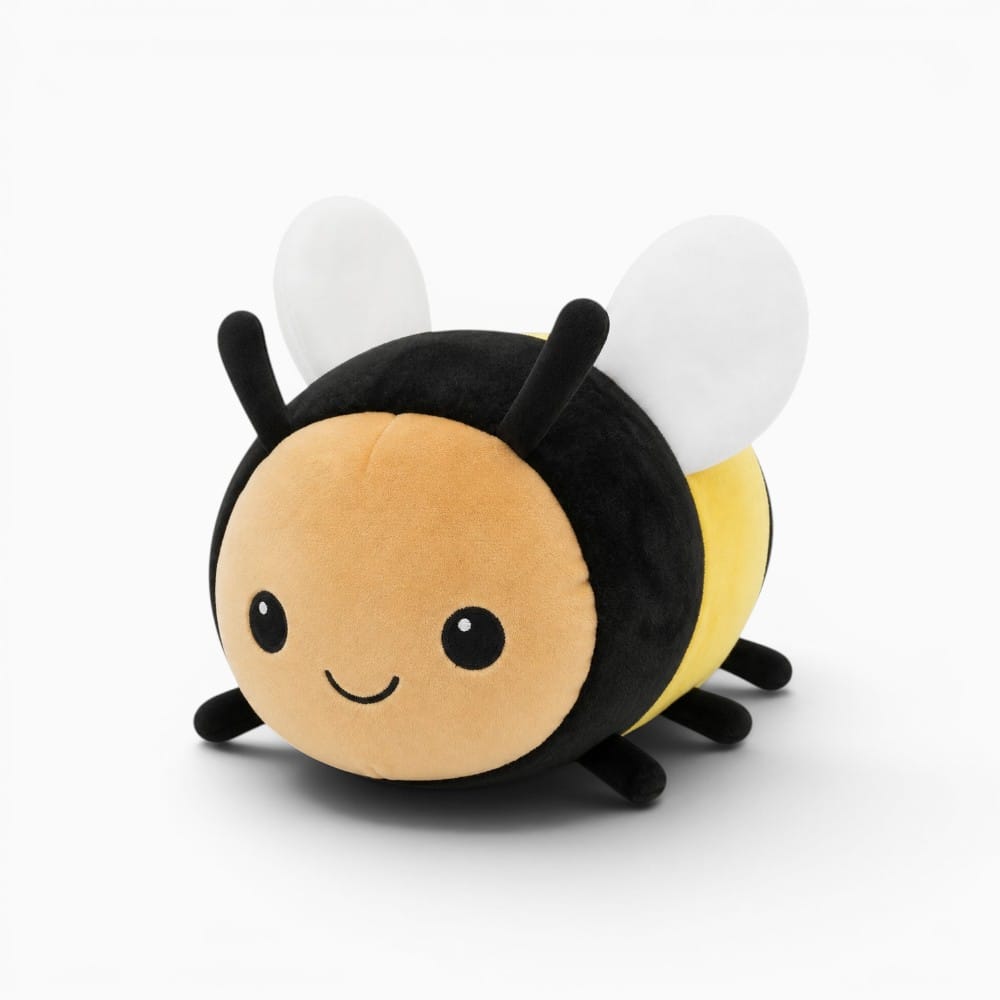 kuscheltierland Kawaii Bee Ladybug Plush Toy Soft Stuffed Insect Honeybee Ladybird Doll Toys Kids Birthday Christmas Gift for Child