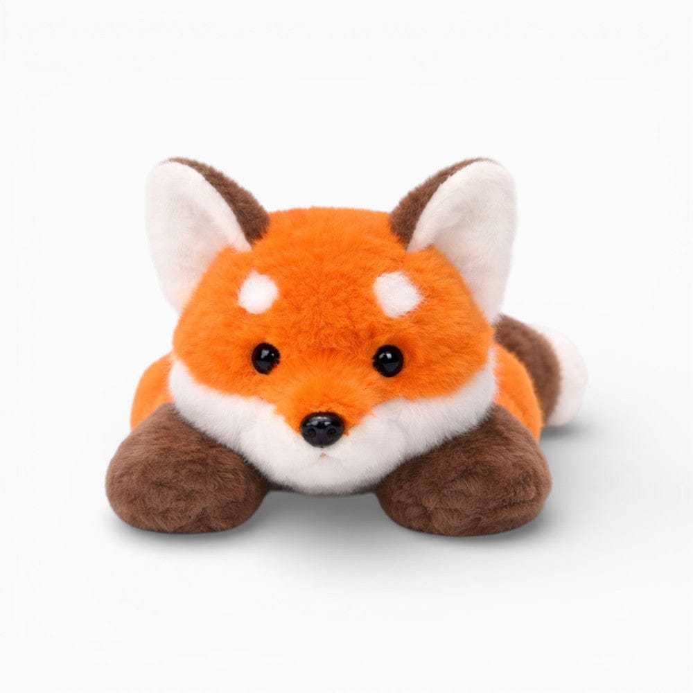 kuscheltierland Liegendes Fuchs Kuscheltier in hellem Orange und Weiß