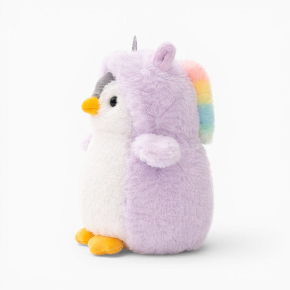 kuscheltierland Lila / 20cm Pinguin Kuscheltier im Einhorn Kostüm Kawaii