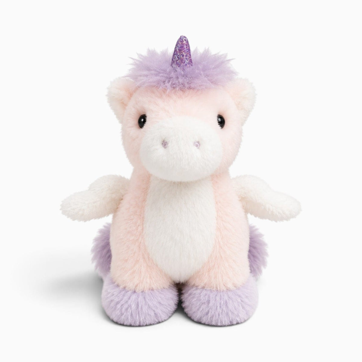 kuscheltierland Lila / 25cm Kleines rosa-lila Einhorn-Kuscheltier