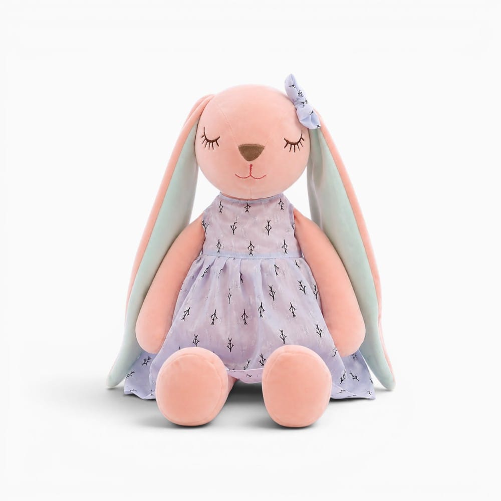 kuscheltierland Lila / 35cm 35CM Cute Cartoon Long Ears Rabbit Doll Baby Soft Plush Toys For Children Rabbit Sleeping Mate Stuffed Plush Animal Toys Infants