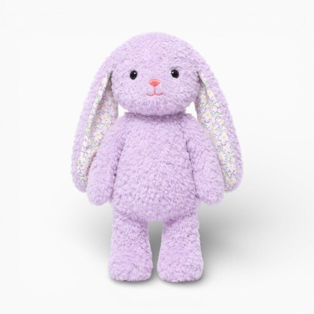 kuscheltierland Lila / 38cm Hase Kuscheltier mit Blumenmuster Kawaii Stofftier lila