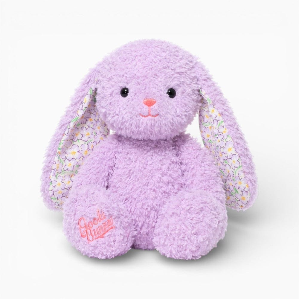 kuscheltierland Lila / 38cm Hase Kuscheltier mit Blumenmuster Kawaii Stofftier lila