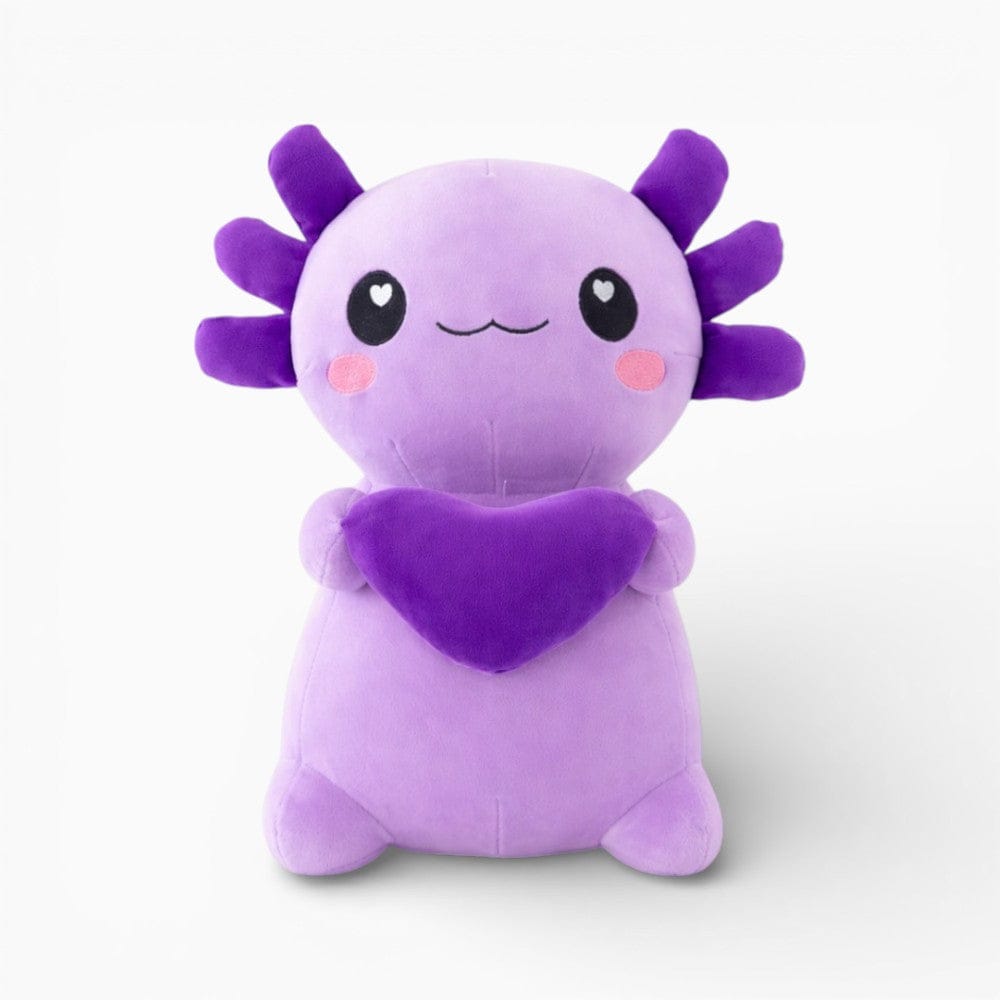 kuscheltierland Lila Lila Axolotl Kuscheltier mit Herz