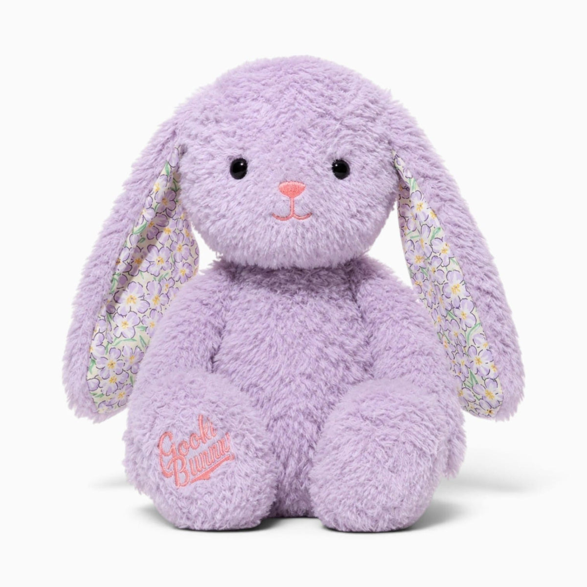 kuscheltierland Lila Lila Hasen-Kuscheltier mit Blumenmuster