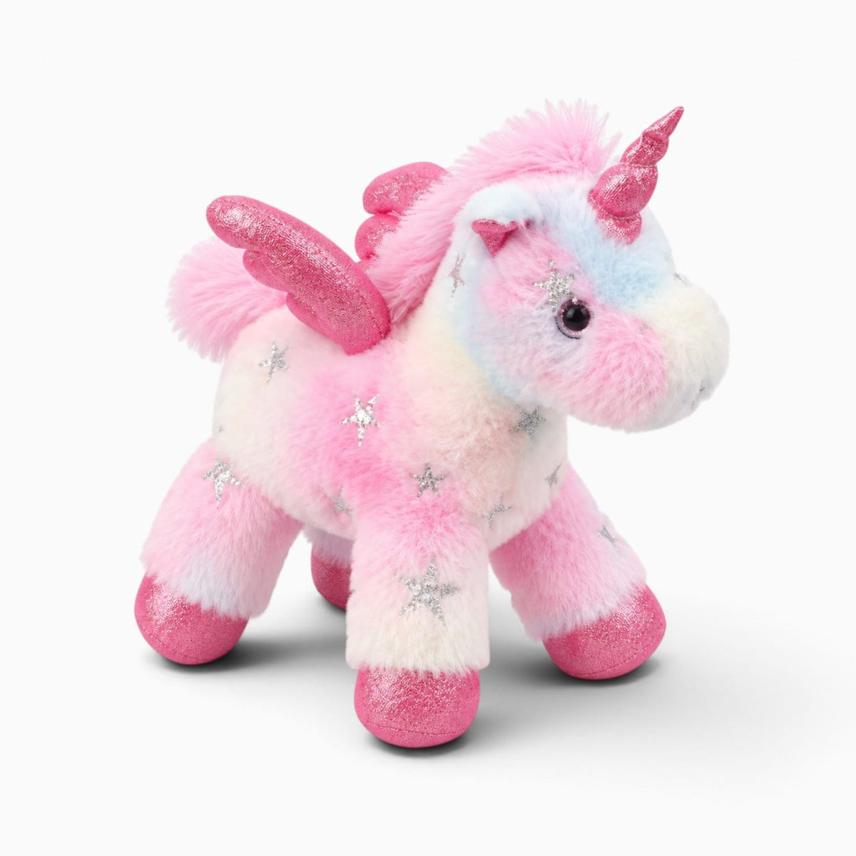 kuscheltierland Mehrfarbig / 25cm Mehrfarbiges Einhorn-Kuscheltier mit Flügeln