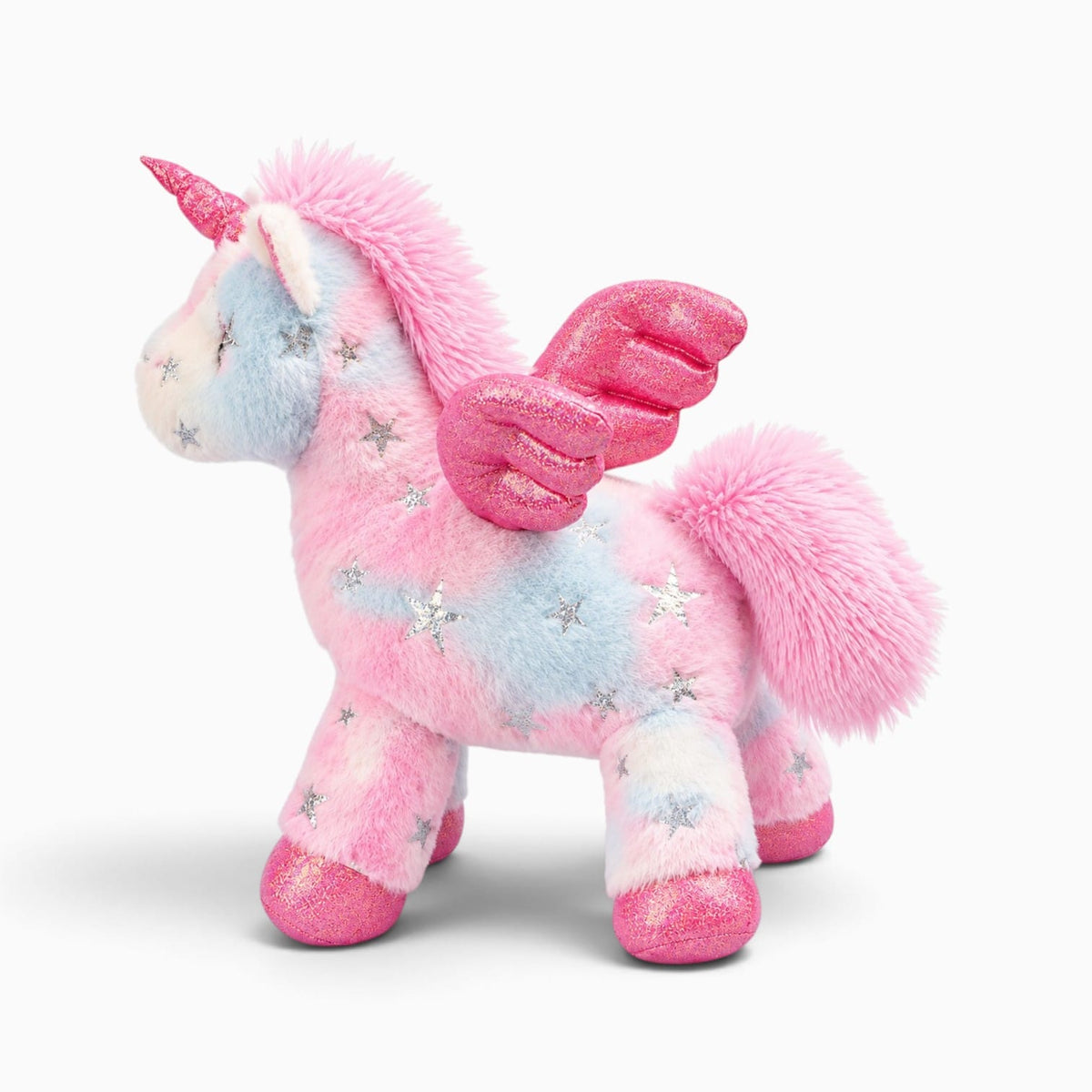 kuscheltierland Mehrfarbig / 25cm Mehrfarbiges Einhorn-Kuscheltier mit Flügeln