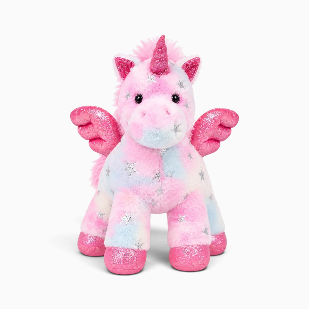 kuscheltierland Mehrfarbig / 25cm Mehrfarbiges Einhorn-Kuscheltier mit Flügeln