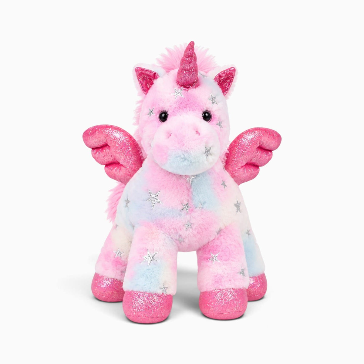 kuscheltierland Mehrfarbig / 25cm Mehrfarbiges Einhorn-Kuscheltier mit Flügeln