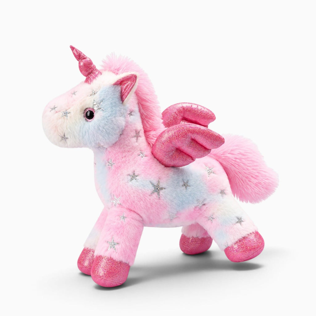 kuscheltierland Mehrfarbig / 25cm Mehrfarbiges Einhorn-Kuscheltier mit Flügeln
