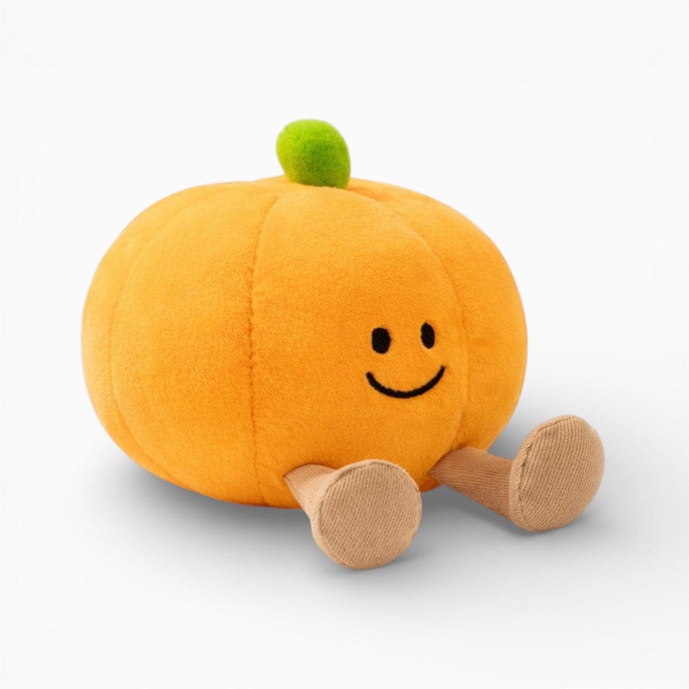 kuscheltierland Orange / 15 cm Kürbis-Kuscheltier mit freundlichem Gesicht