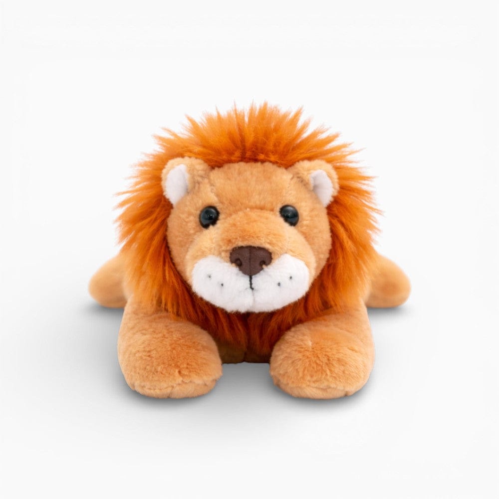 kuscheltierland Orange / 20cm Liegendes Löwen Kuscheltier mit buschigem Schwanz