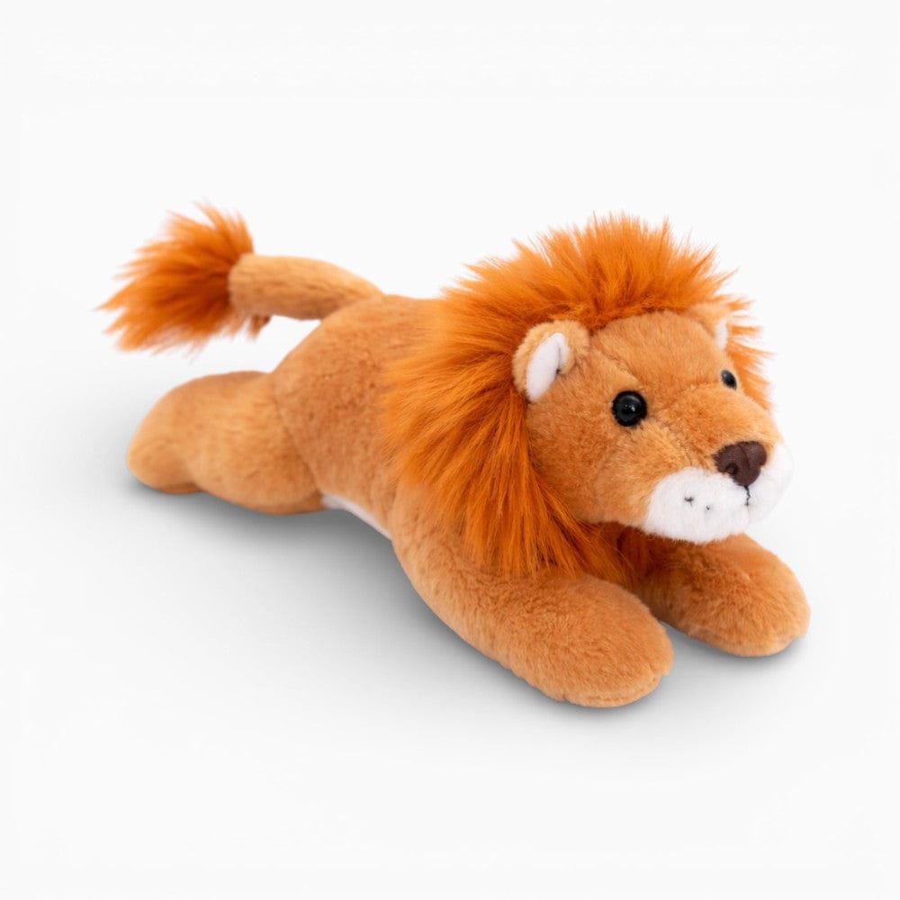 kuscheltierland Orange / 20cm Liegendes Löwen Kuscheltier mit buschigem Schwanz