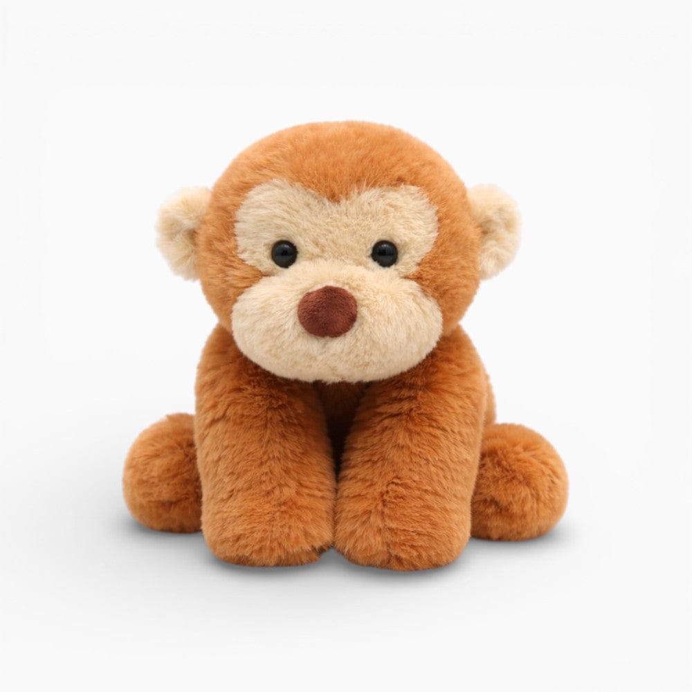kuscheltierland Orange / 40cm Kleiner Affe Kuscheltier Braun flauschig