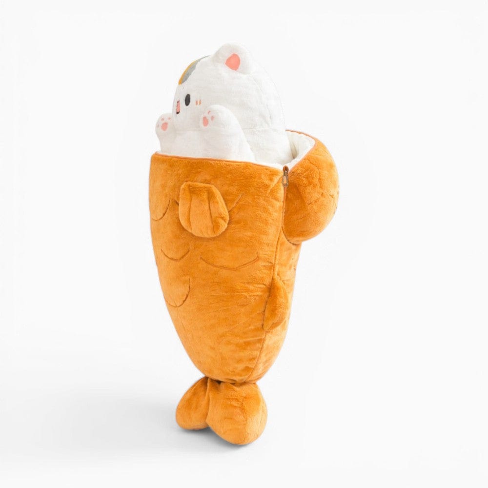 kuscheltierland Orange / 60cm Katzen-Kuscheltier japanisches Dessert Kissen