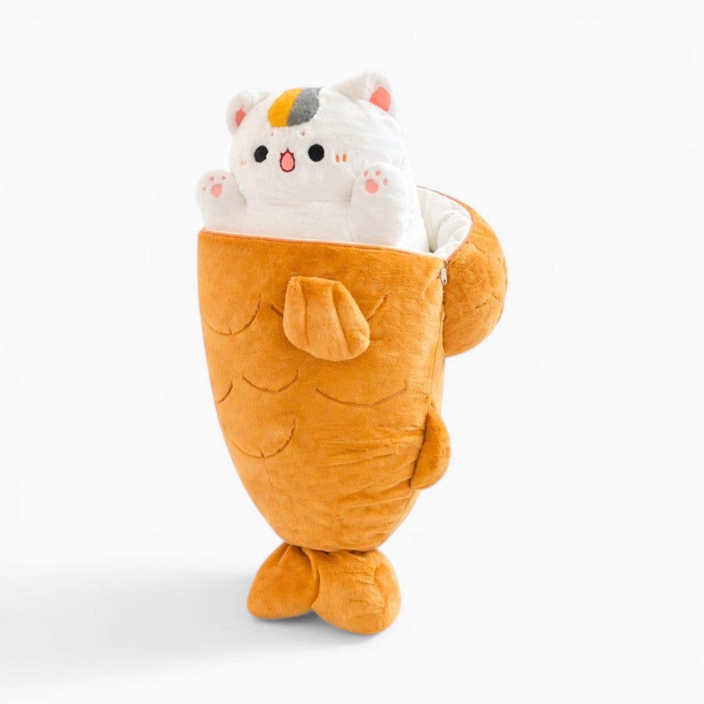 kuscheltierland Orange / 60cm Katzen-Kuscheltier japanisches Dessert Kissen